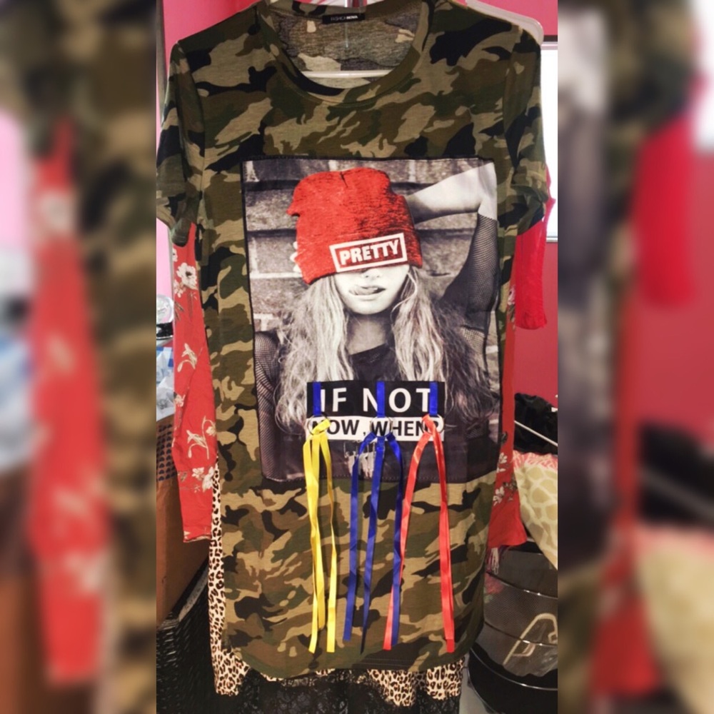 Fashion Nova Camo Tunic